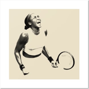 Coco Gauff - Pencil Drawing Style Posters and Art